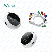 Monitor Holter Inalámbrico Viatom Lepod Pro ECG de 12 Canales, Electrodos Desechables para ECG, Monitor Cardíaco Portátil
