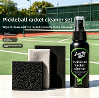 Raquette de pickleball en fibre de carbone tendance OEM/ODM, multifonctionnelle, puissante, avec flacon pulvérisateur de nettoyage sans eau pour l'entretien