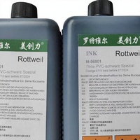 Encre noire de haute qualité New Rottweil M-52815 - Séchage rapide, résistante aux rayures pour les lignes d'emballage alimentaire