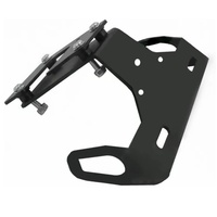 Support de plaque d'immatriculation de moto en acier inoxydable personnalisé, kit d'élimination de garde-boue, support de montage en métal estampé avec revêtement noir pour