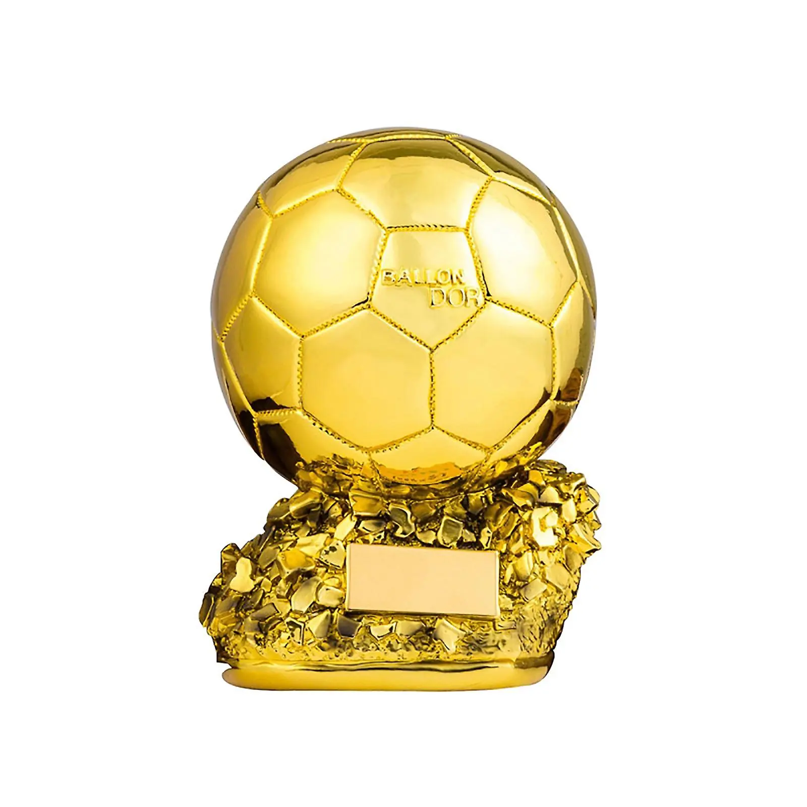 Trofeo fabrica trofeo de pelota de oro de fútbol dorado moderno