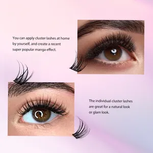 Gollee Groothandel Private Label Kit En Bond Matte Individuele Wimper Lade Gesegmenteerde Cluster Lash Kit Diy Lash Extensiekit