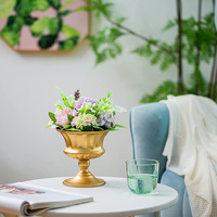 Vases élégants pour centres de table de mariage, décoration de fête, vase trompette haut, porte-fleurs pour cérémonie d'anniversaire