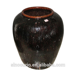 Chinese Antique <strong>Ceramic</strong> <strong>Flower</strong> Black <strong>Pot</strong> - Product Image 2