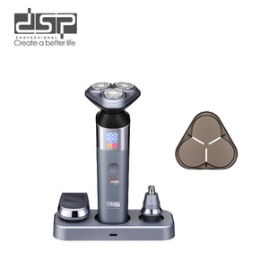 Afeitadora Eléctrica DSP de Triple Cuchilla, Recargable por USB, Resistente al Agua IPX7, Kit de Cuidado Facial para Hombre - Product Image 4