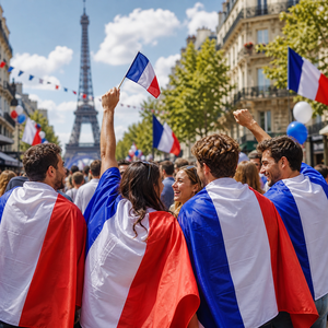 Drapeau national français personnalisé 3x5 pieds 100% polyester de haute qualité durable, vente en gros directe usine pour extérieur - Product Image 6