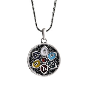 สร้อยคอจี้ดอกบัว<span class=keywords><strong>พระ</strong></span>พุทธเจ้าแบบย้อนยุคสร้อยคอสำหรับผู้ชายผู้หญิงเครื่องประดับเชือกสีดำแนวพื้นเมืองของขวัญสำหรับผู้ชาย - Product Image 5