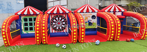 Arena de Juegos Inflable 3 en 1 del Salvaje Oeste: Lanzamiento de Cactus, Desafío del Lazo y Lanzamiento de Barriles para Fiestas y Eventos - Product Image 5
