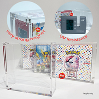 Boîte de présentation en acrylique de haute qualité SHP, résistante aux UV, grande boîte de rangement pour boosters japonais avec couvercle magnétique robuste