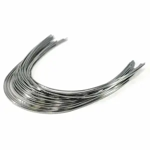 Alliages de titane Fil de nitinol 0.1mm 0.3mm pour les alliages de fil de titane médicaux sont utilisés dans les lignes de pêche Fils en alliage de titane