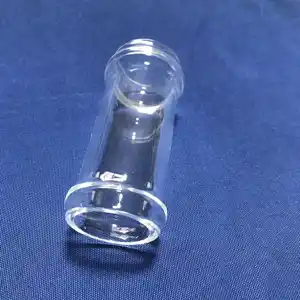 HUOYUN 맞춤형 정사이즈 내열성 실험실 투명 유리 테스트 튜브 라운드 바닥 석영 테스트 튜브