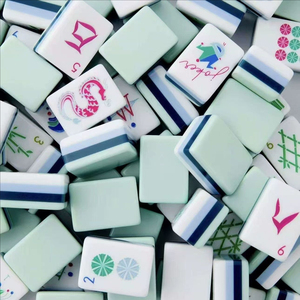 Fichas de Mahjong Americanas de Acrílico Premium con Acabado Brillante Efecto Carey, Diseño de Bambú, Juego Estándar de 166 Fichas para Juego en Casa y Recreación - Product Image 4