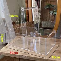 Boîte de rangement d'emballage de fleurs en acrylique Transparent Portable personnalisé de haute qualité pour Floriculture Flower Shop DIY Vase