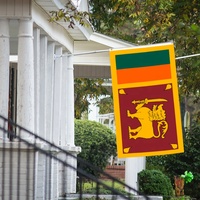 Offizielle Sri Lanka Löwenflagge 90x150cm, lichtbeständig, für den Außenbereich, Dekoration für Sinhala-Tamil Neujahr