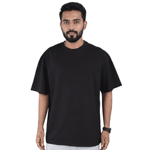 Camiseta Oversize de Algodón 100% al por Mayor, Algodón Pesado, Estampado Personalizado, Lisa, Unisex, Material Poliéster-Algodón - Product Image 1