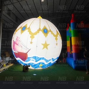 ลูกบอลเป่าลมตกแต่งปาร์ตี้ขนาดใหญ่แบบกำหนดเอง ไฟ LED ประดับตกแต่งรูปดาวเคราะห์ บอลลูนดวงจันทร์เป่าลมพร้อมไฟ LED สำหรับตกแต่งปาร์ตี้ - Product Image 3