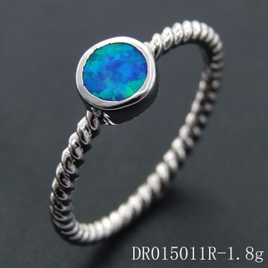 925 Sterling Silver Woman Jewelry <strong>Blue</strong> <strong>Opal</strong> Engagement <strong>Rings</strong> - Product Image 2