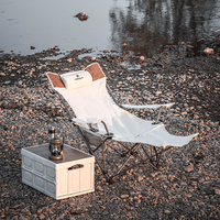 Chaise de camping pliante avec repose-pieds Chaise inclinable compacte en métal pour l'extérieur avec porte-gobelet et sac de transport pour pique-nique de pêche à la plage