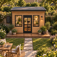 Petit bureau de jardin modulaire préfabriqué, pod de travail privé, studio extérieur avec installation facile et faible entretien