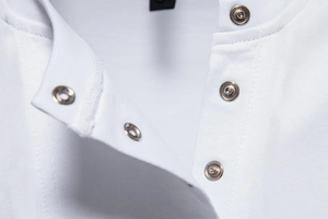 Camiseta Deportiva Masculina de Manga Corta, Nueva Colección de Verano, de Secado Rápido, Transpirable, de Tela Waffle, Poliéster/Algodón, Color Blanco, al por Mayor - Product Image 5