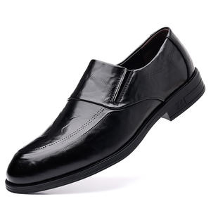 Sepatu kulit Formal pria modis, sepatu kasual slip in Inggris, sepatu kantor kulit PU - Product Image 5