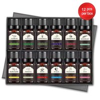 Huile Essentielle d'Aromathérapie Naturelle Lavande et Arbre à Thé, Huile de Massage Végétale, Lot de 6/12 Pièces, Pour Tous Types de Peau, Peau Douce