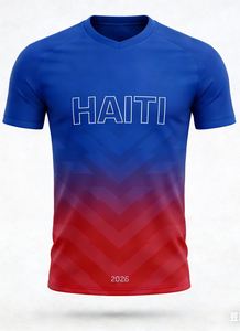 Camiseta de Fútbol HAITÍ 2026 Versión Tailandesa en Tela Jacquard para Aficionados, Gran Venta CW - Product Image 3
