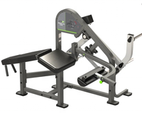 Machine à curls assis à charge libre, série trois rails, pour flexion des genoux, 5 niveaux de résistance, en acier inoxydable, équipement de gym commercial