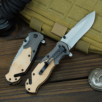 Couteau de poche pliant tactique de survie en plein air, en acier inoxydable avec manche en aluminium, très populaire pour le camping et les activités de plein air