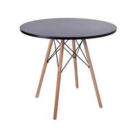 Jolie table basse ronde simple ensemble 4