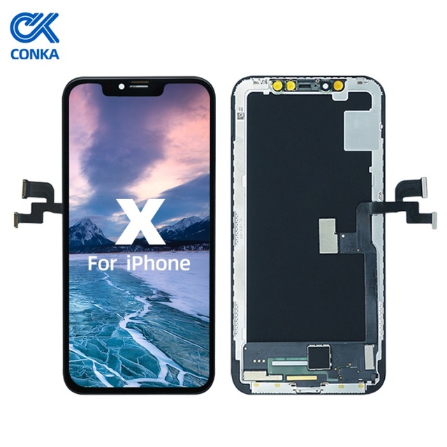 CONKA CE Certified AMOLED Touch Screen Digitizer Assembly 6.5 Inch Display Replacement for 5/6/7/8 Plus/SE/X/XR/XS