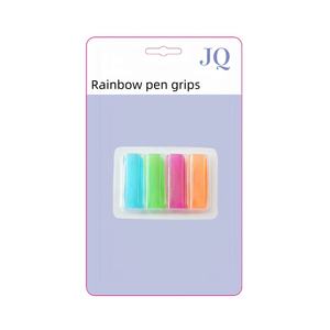 Wholesale Student Multicolor Flexible Silicone Pencil Grip Correct Active Stylus <strong>Pen</strong> Holding Posture <strong>Gripper</strong> - Product Image 2