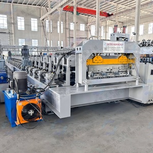 Máquina OEM ODM de la marca HAUAN para fabricar paneles de cubierta metálica completamente automática, máquina perfiladora de rollos de acero para pisos, con motor PLC y bomba. - Product Image 2