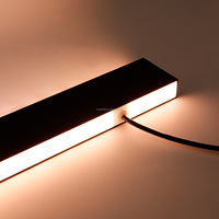 Profilé LED en aluminium moderne pour plafond suspendu, lumière linéaire LED, idéal pour la maison, le bureau, l'industrie et l'usage commercial