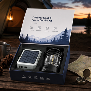 Outdoor Adventure <b>Kit</b> <b>Solar</b> Powered Portable <b>Power</b> LED Lighting Gift Set Modern Design Plastic Construction Convenience Tech - Product Image 3