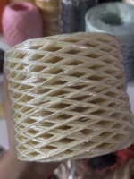 Vente en gros de ficelle en raphia naturel torsadé de 2 mm, 200 m, sans fil intérieur, écologique, pour macramé, artisanat, emballage de bouquets