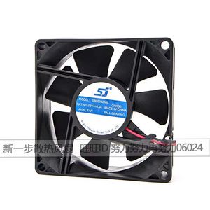 Shengjiu SJ SB050825BL 80x80x25 มม. 5V 0.3A พัดลมแกนคู่แบบลูกปืนสำหรับเคสคอมพิวเตอร์ระบายความร้อน - Product Image 2
