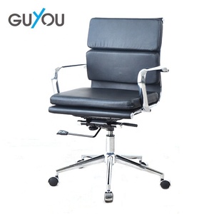 2020 new executive chair comfortable height adjustable PU ergonomic top folder swivel chair meeting - Product Image 1
