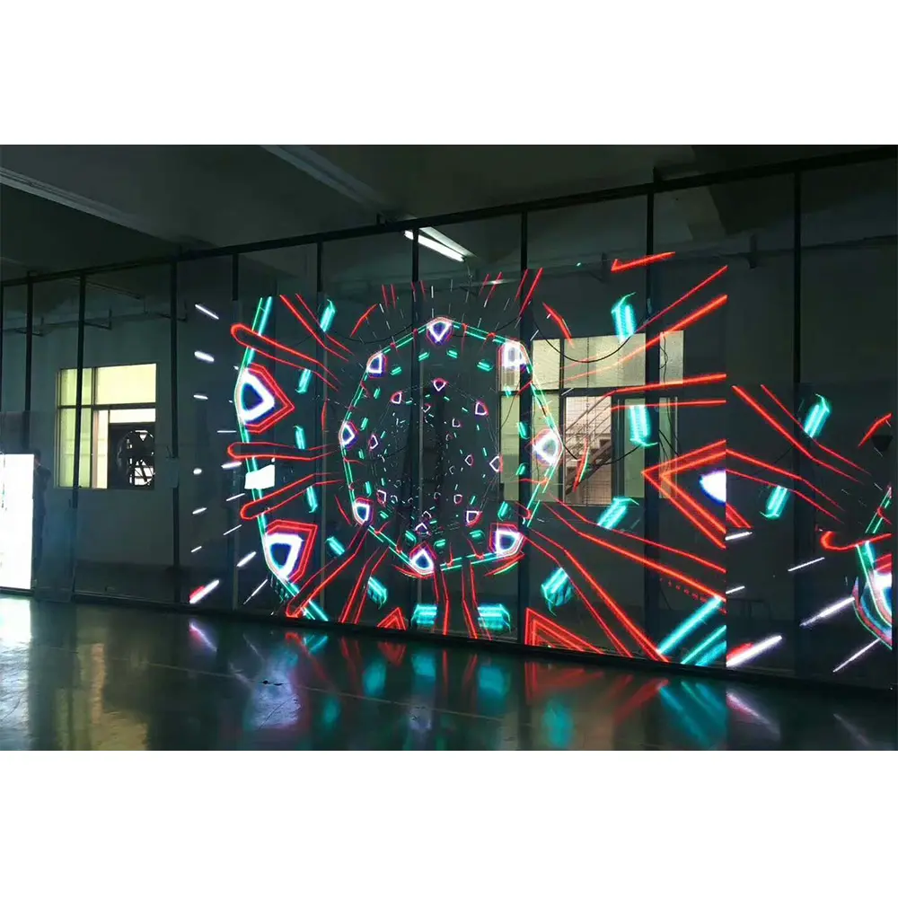 Fabrieksprijs Indoor Transparant Digitaal Bewegwijzering Scherm Muur Podium Achtergrond Led Display Teken