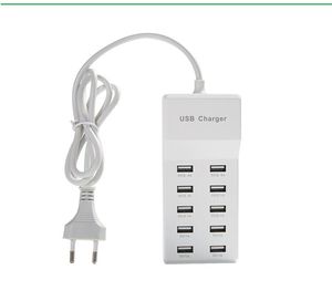 ฮับชาร์จโทรศัพท์มือถือ 10 พอร์ต USB 2.0 ชาร์จเร็ว วัสดุ ABS พร้อมสถานะสต็อก - Product Image 5