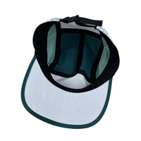 Gorra de Campamento Personalizada de Cuero y Goma con Logotipo, 7 Paneles, Visera Plana, Secado Rápido, Poliéster Impermeable, para Adultos, Correr, Deportes al Aire Libre