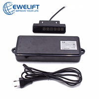 Boîtier de commande d'actionneur linéaire électrique 8000N avec moteur CC 24V, télécommande sans fil et contrôle CC 220V pour contrôleurs de moteur