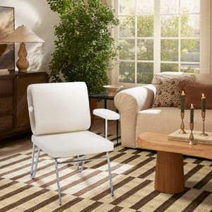 Chaise de salle à manger moderne avec boule en peluche pour animaux de compagnie pour bureau à domicile restaurants hôtels appartements chaise de salon - Product Image 6