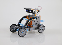 Kit de robot solaire bricolage 13 en 1: Puzzle éducatif STEM pour enfants-Jouet d'expérimentation scientifique à énergie solaire