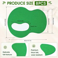 Set de table en feutre pour fête de golf, 15,75 x 12,6 pouces, décorations de fête de golf, set de table en feutre vert pour table, décoration sur le thème du sport
