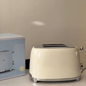 Machine à petit-déjeuner automatique rétro <span class=keywords><strong>Smeg</strong></span>, conforme aux normes européennes, en stock, grille-pain authentique pour usage domestique, alimentation électrique - Product Image 1