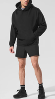 Ensemble de survêtement unisexe de haute qualité personnalisé pour hommes, sweat-shirt et short en coton éponge 380g, imprimé à l'écran, streetwear de printemps