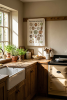 Essuie-mains de cuisine en coton à motif de graines en coupe transversale, style botanique, pour une cuisine saine