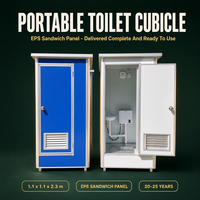 Unité de Douche et Toilettes Modulaire Portable en Panneaux Sandwich pour Chantier de Construction - Écologique, Durable et Facile à Installer