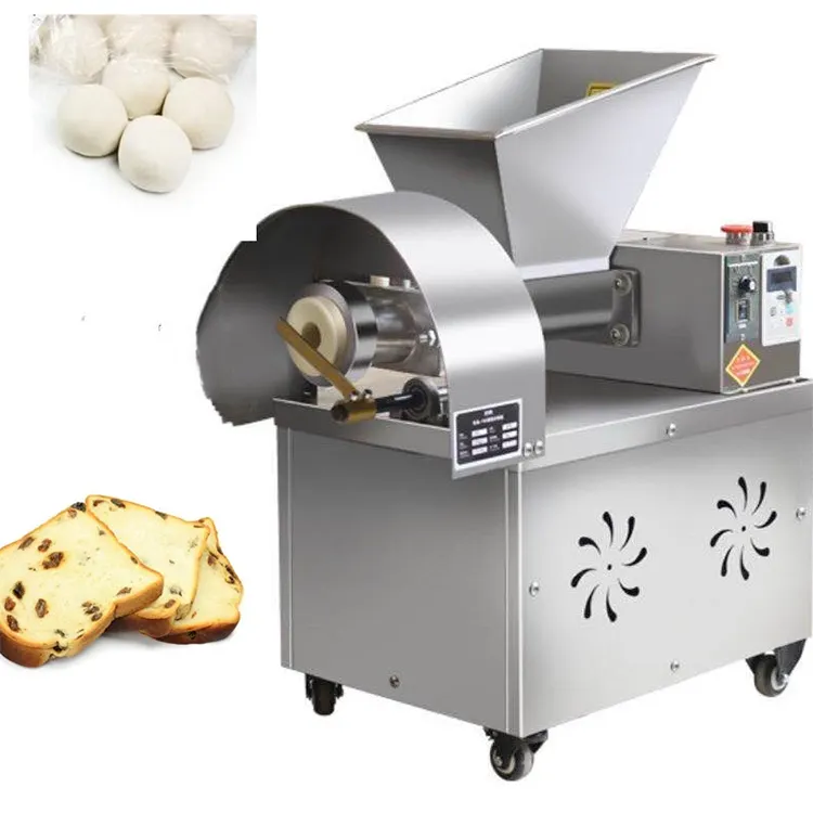 Mesin pembuat pembagi adonan roti volumetrik sepenuhnya otomatis untuk perata adonan kecil industri makanan